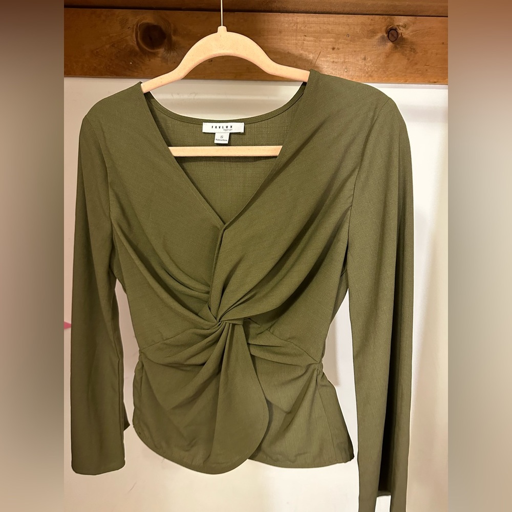 FAVLUX olive green blouse